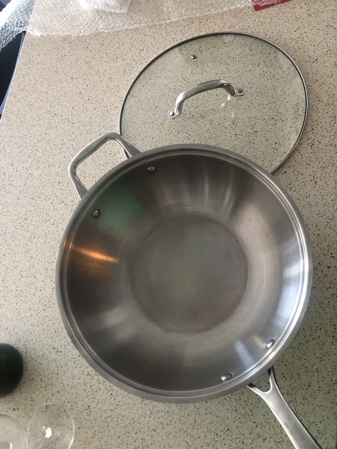 Palm Cookware - 30 cm Stainless Steel Wok