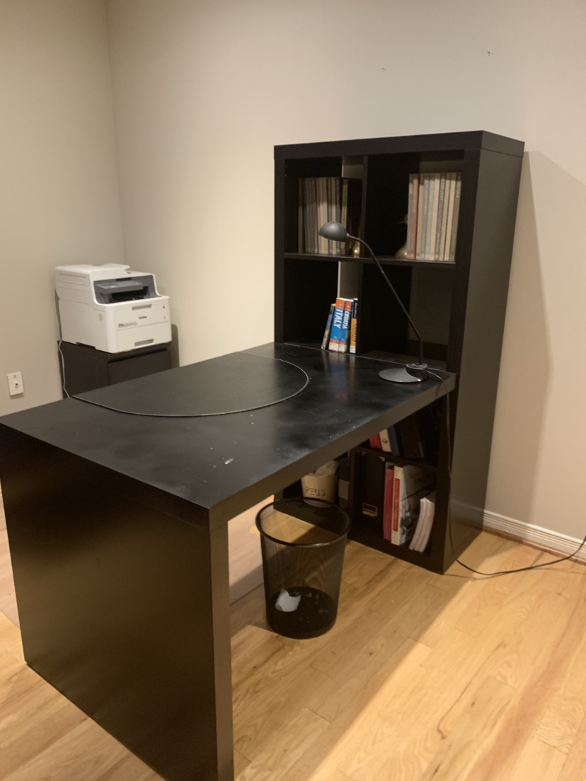 Ikea Kallax 6 + Desk black - photo 3