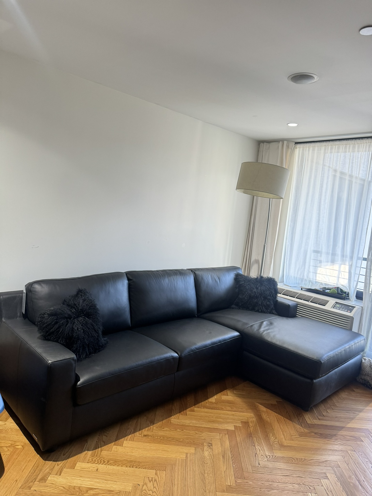 BRAND NEW* Black Italian Leather Sleeper Couch with Storage - photo 2