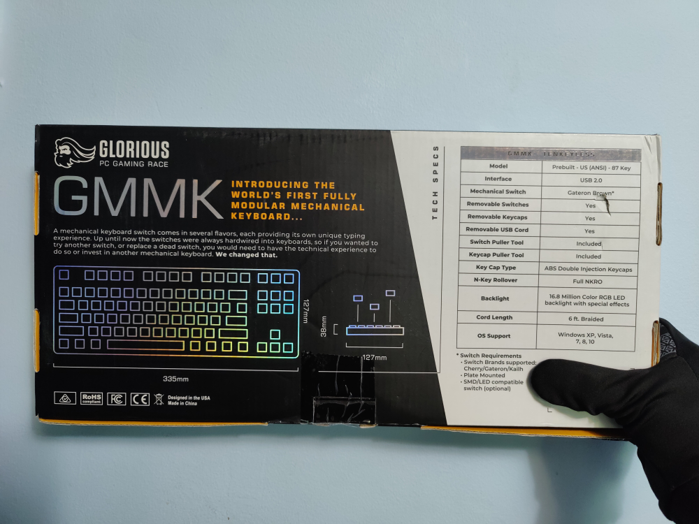 Glorious GMMK Modular Mechanical Gaming Keyboard image indicator(2)