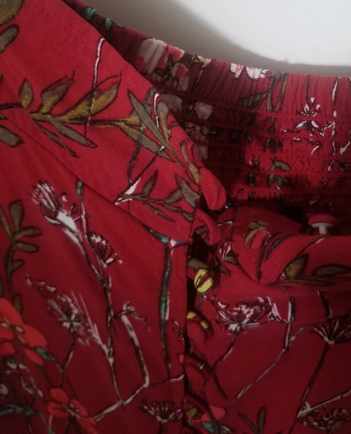 EXPRESS Button Front Floral Print Boho Maxi Skirt image indicator(2)