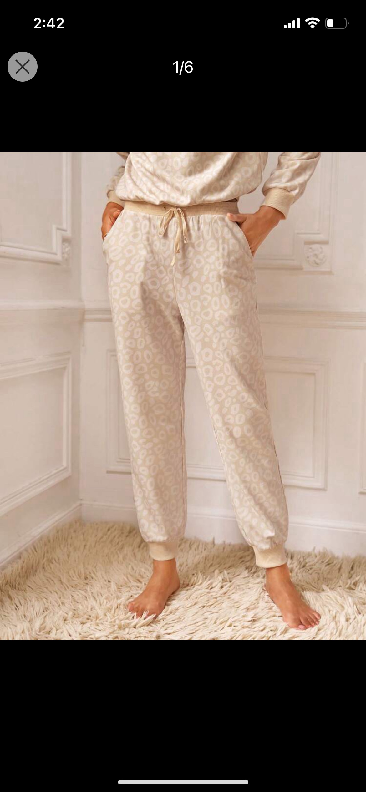 Leopard joggers