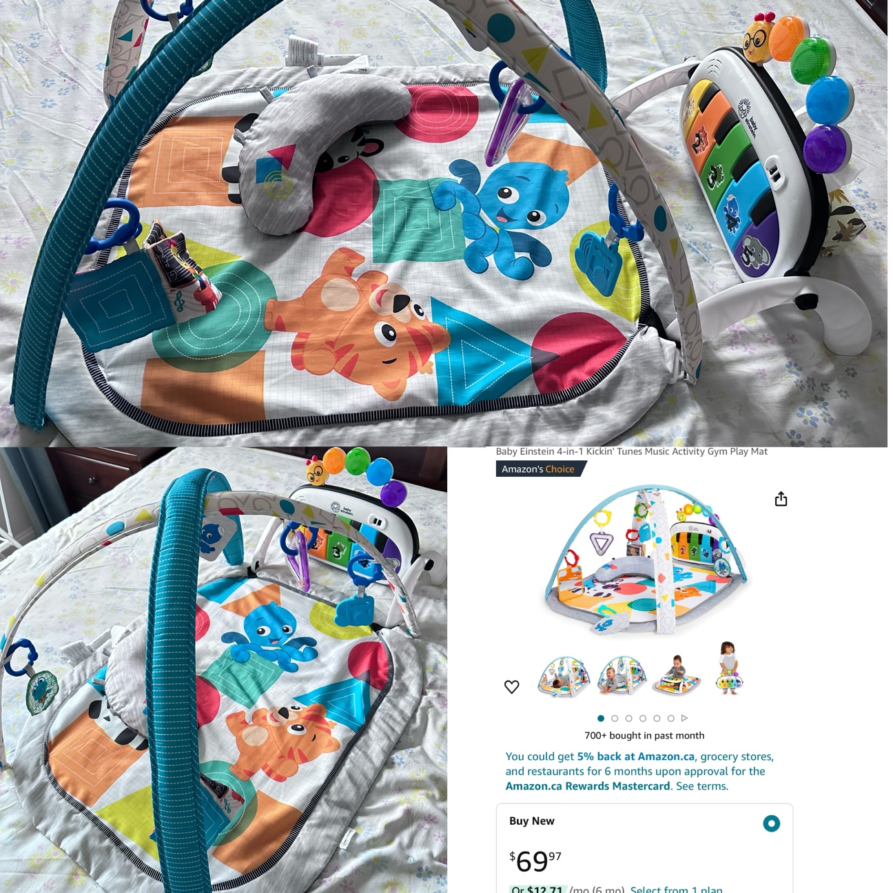 baby 4in1 activity gym play mat