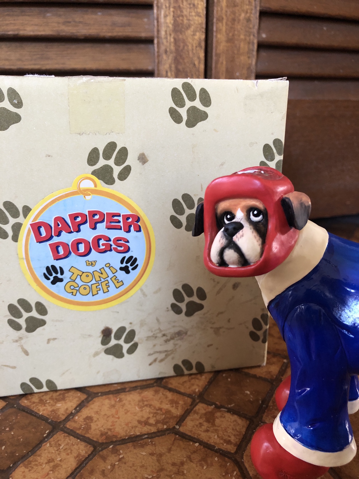 Rare collection Boxer Dog full attire figurine image indicator(3)
