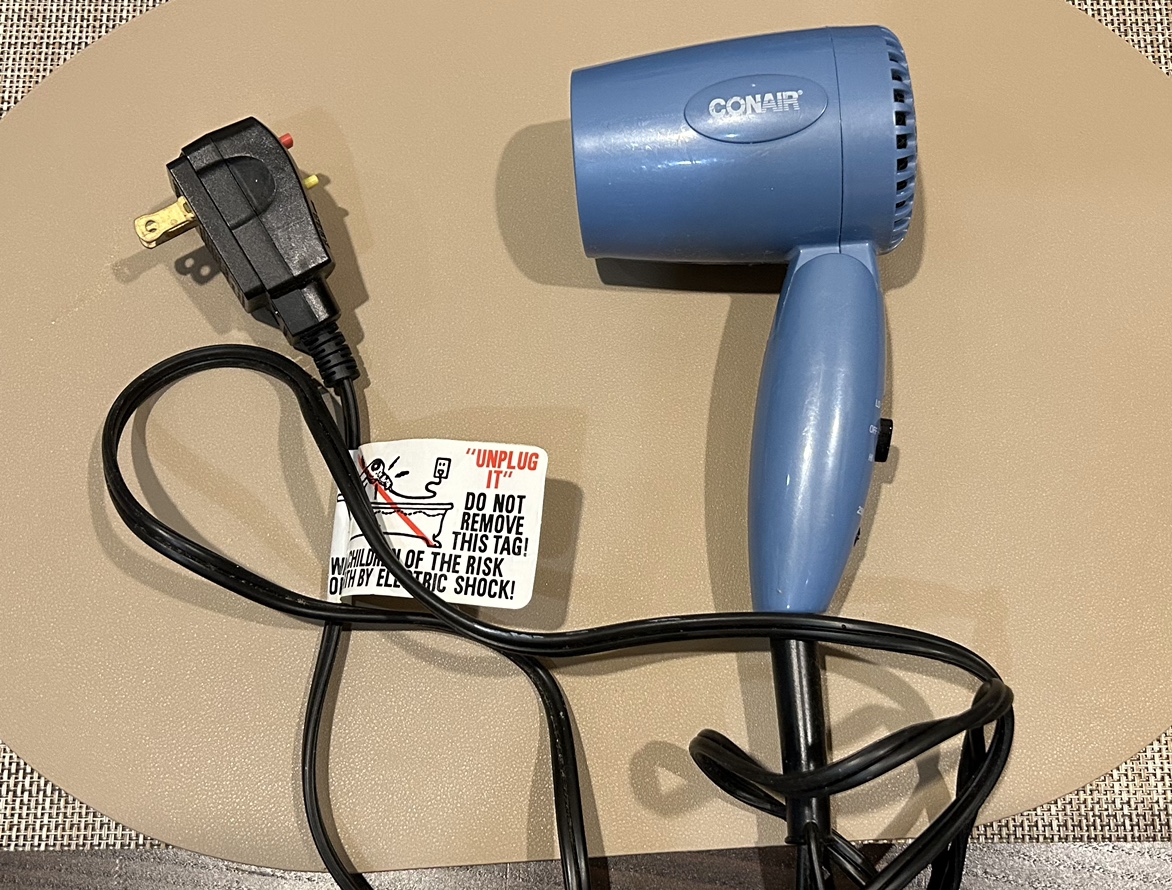 Conair mini volts switch hair dryer