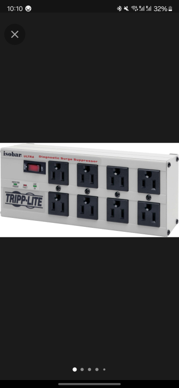 Tripp Lite ISOBAR8ULTRA 8-Outlet Surge Protector, 3840 Joules thumbnail