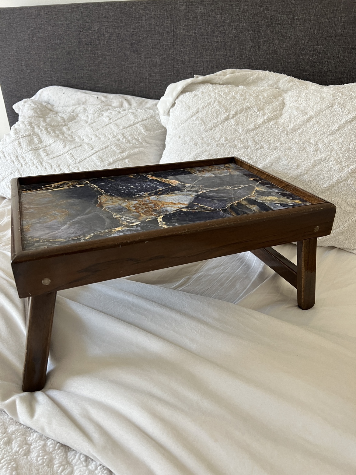 Handcrafted bed table - photo 2