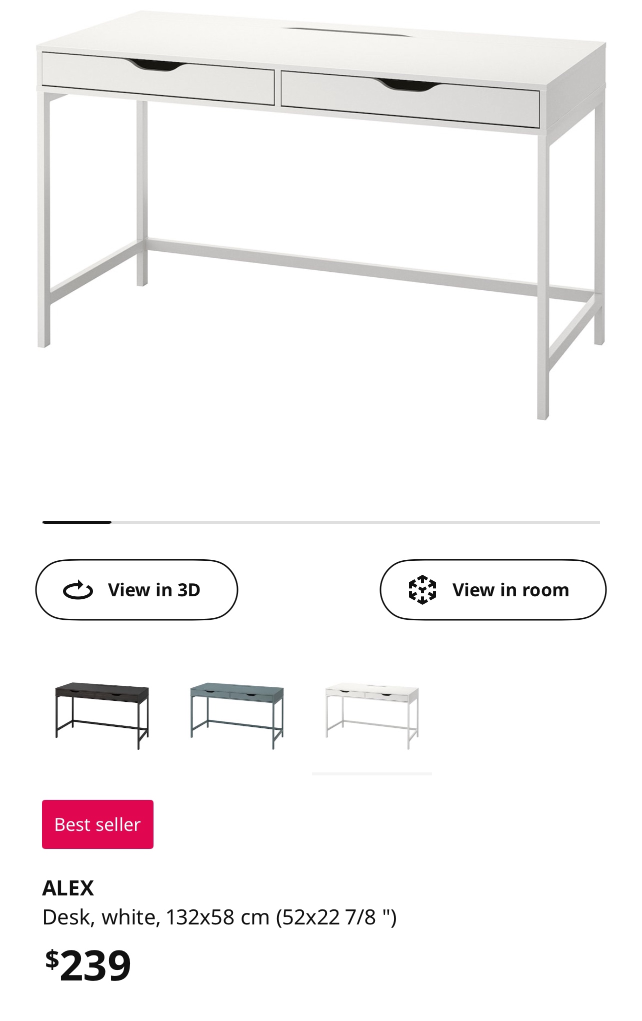 Ikea Alex Desk - photo 5