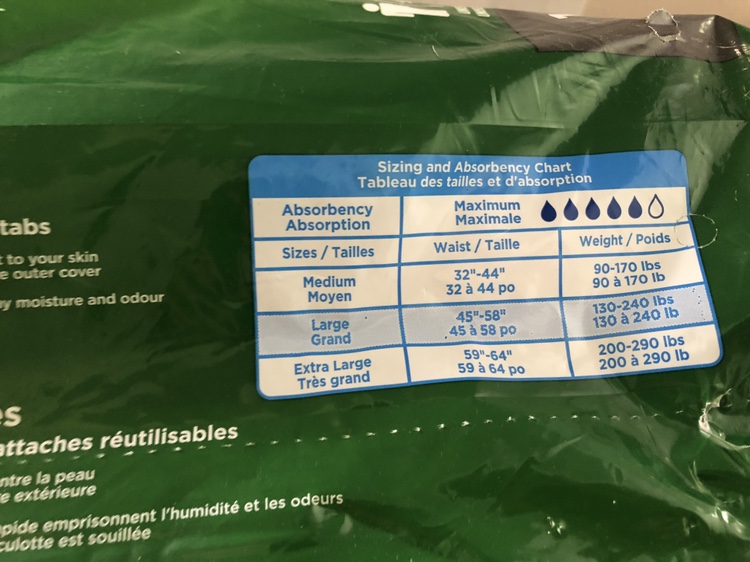 #freecycle adult diapers L size and pads image indicator(9)