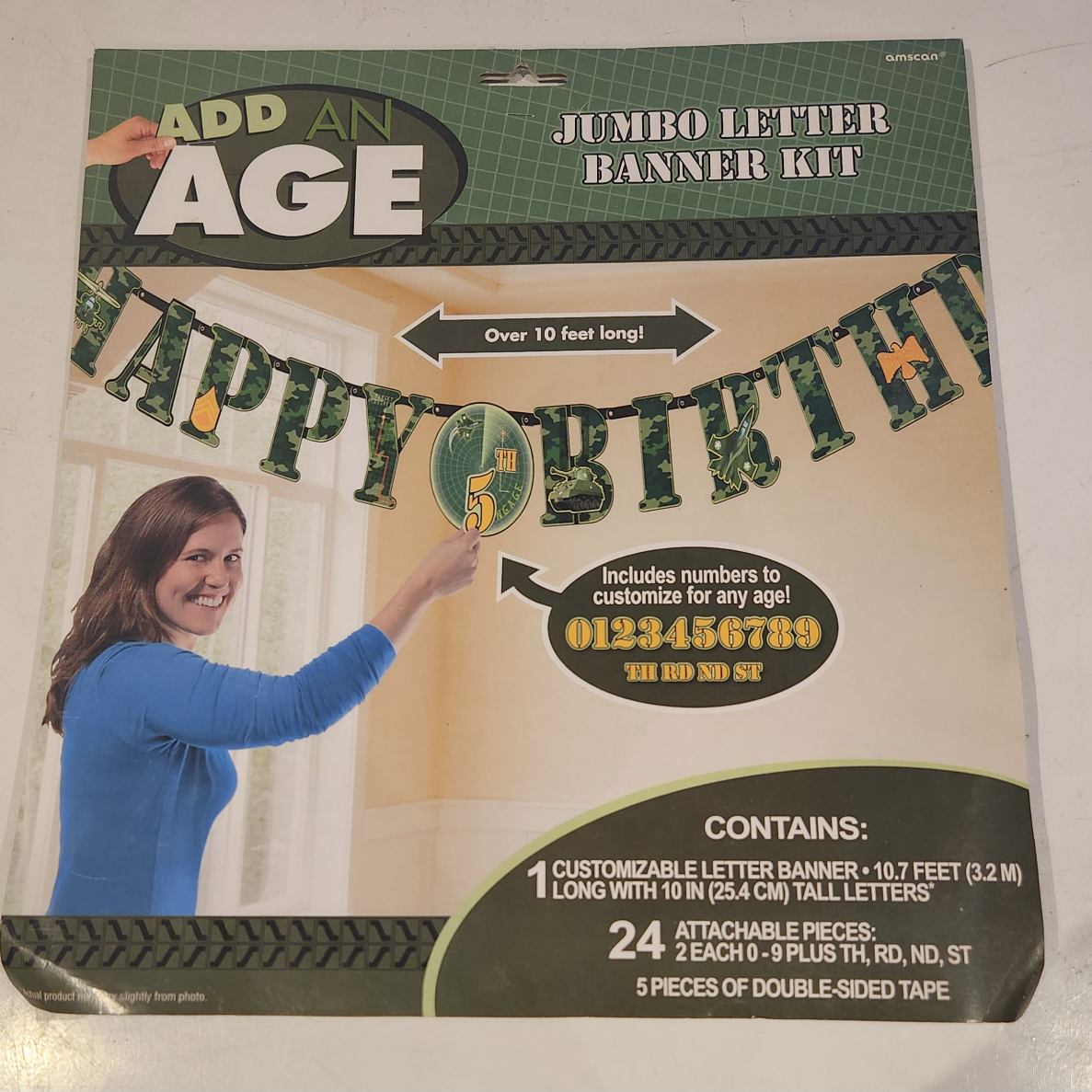 Camo Birthday Banner thumbnail