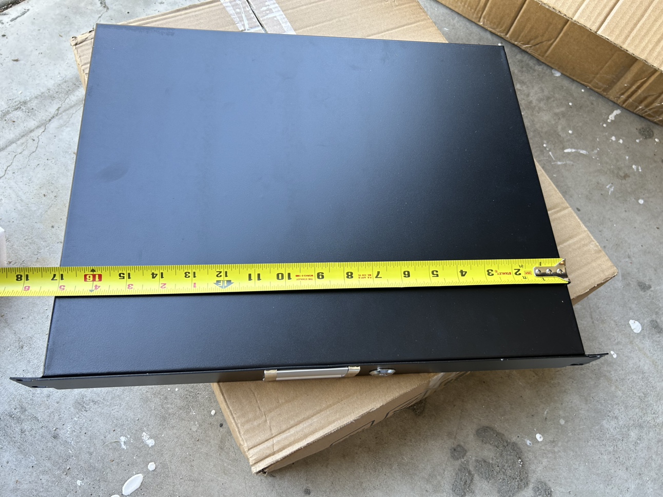 1U case rack drawer DJ flight case drawers metal brand new - photo 3