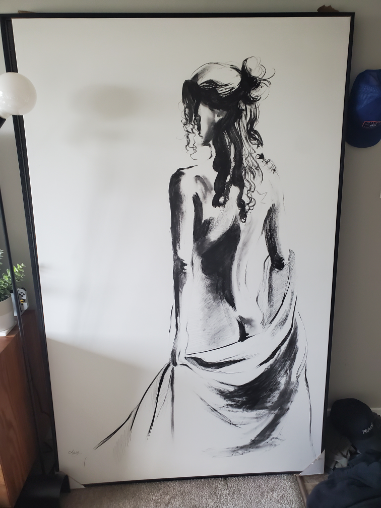 large woman canvas