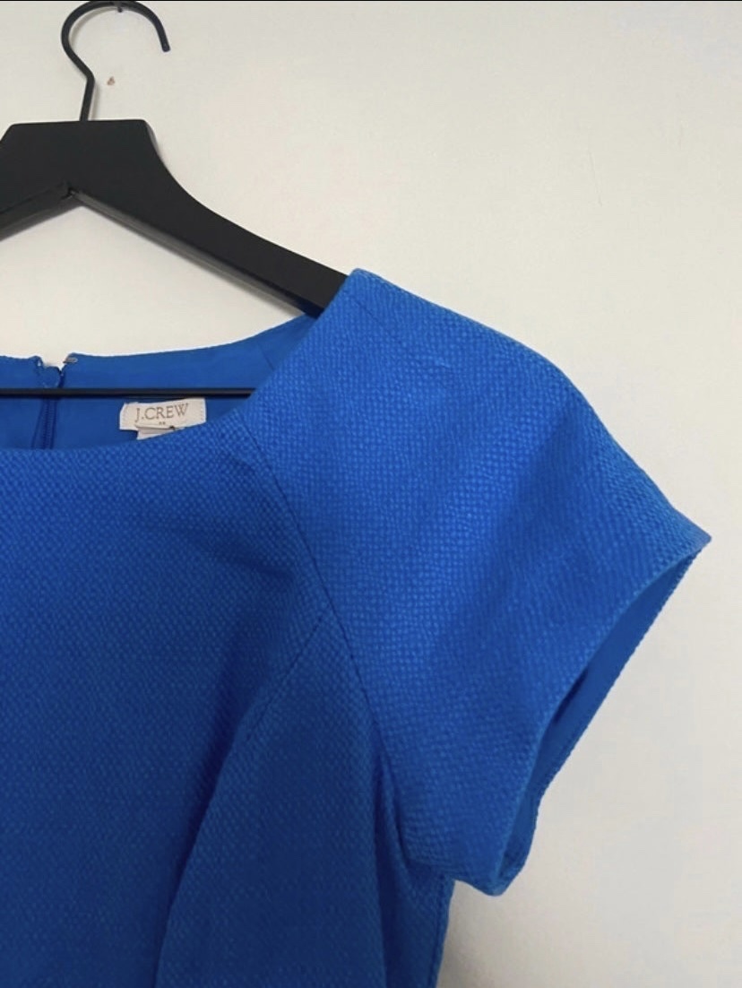 J.Crew sheath dress in royal blue size 00 - photo 3