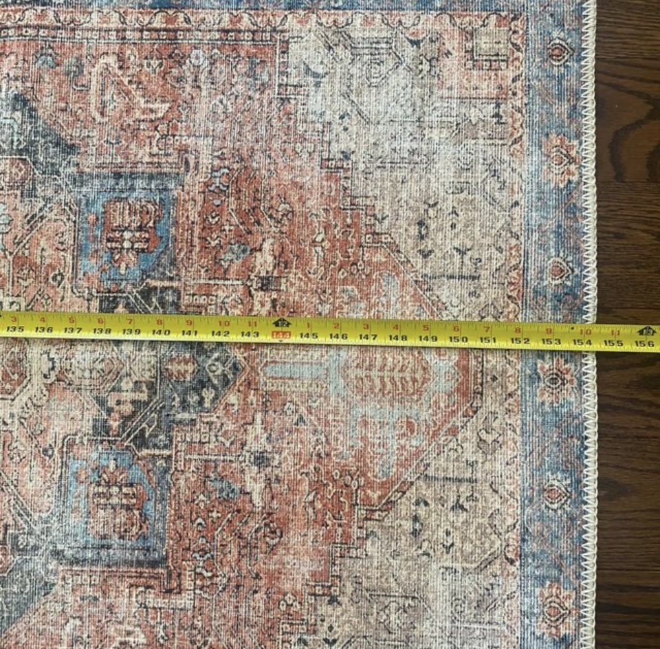 NEW - Vintage Cezanne Terracotta Sky Carpet Runner image indicator(3)