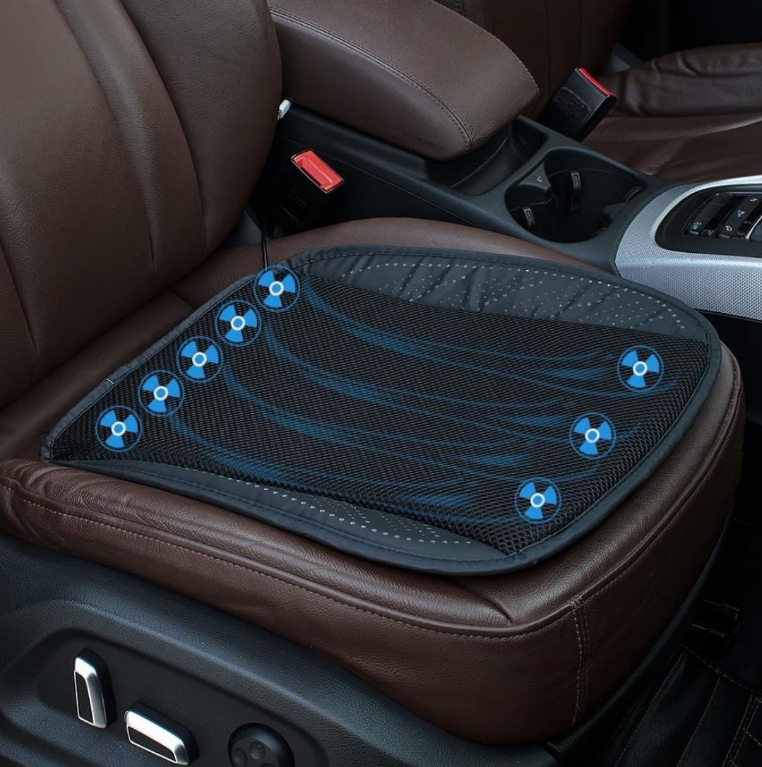 Ventilated Car Seat Cushion with USB Quick Cooling Three-Speed