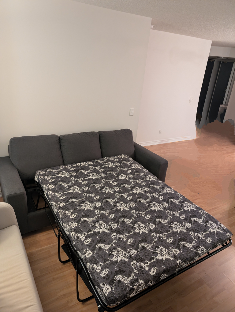 3 seater sofabed, Free shipping, no pet/smoke, good condition - photo 5