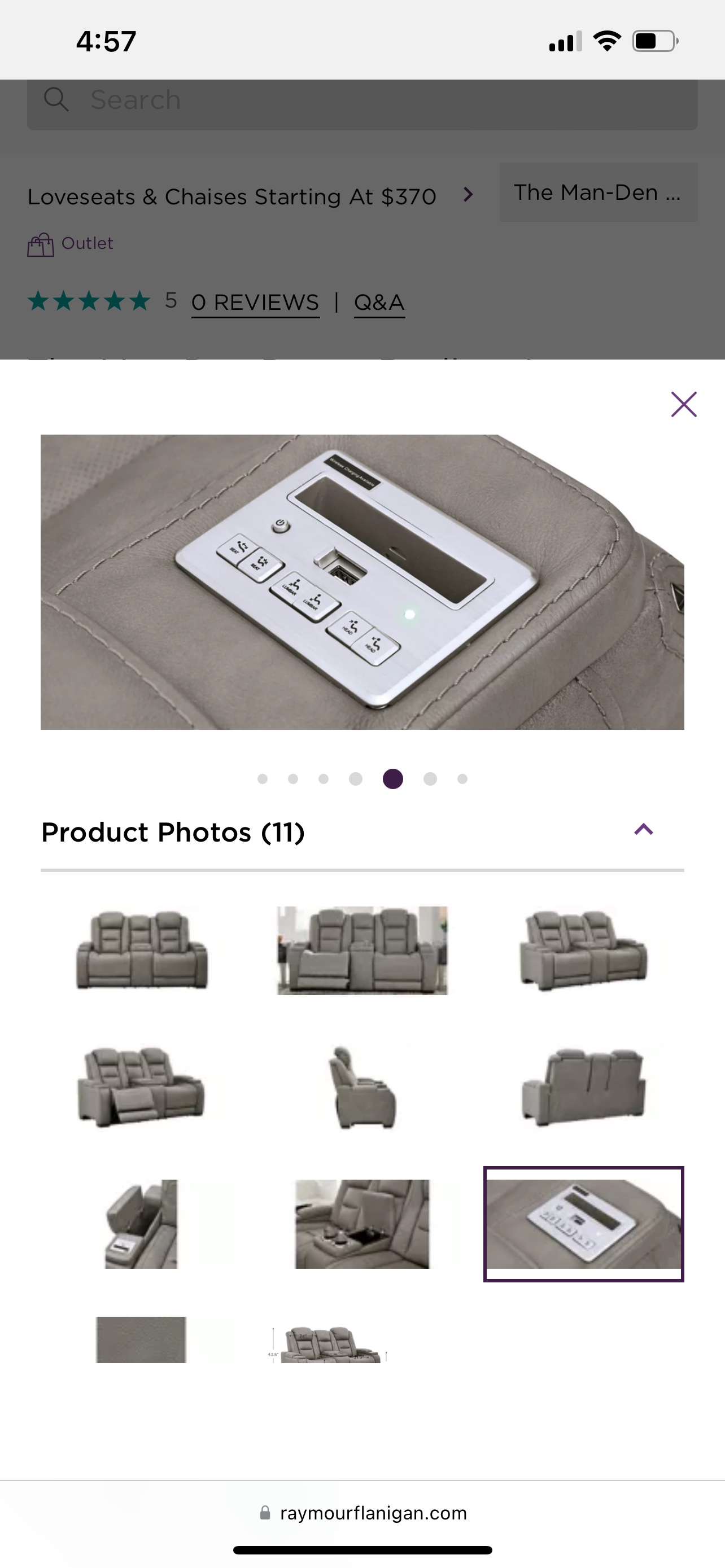 Ashley’s power recliner sofa and loveseat - photo 4