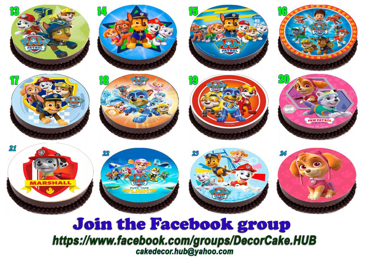 PAW PATROL Edible Party Cake topper image Decoration - photo 2