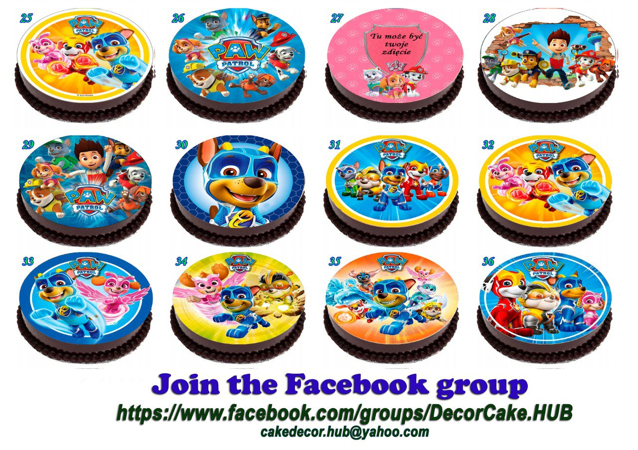 PAW PATROL Edible Party Cake topper image Decoration - photo 3