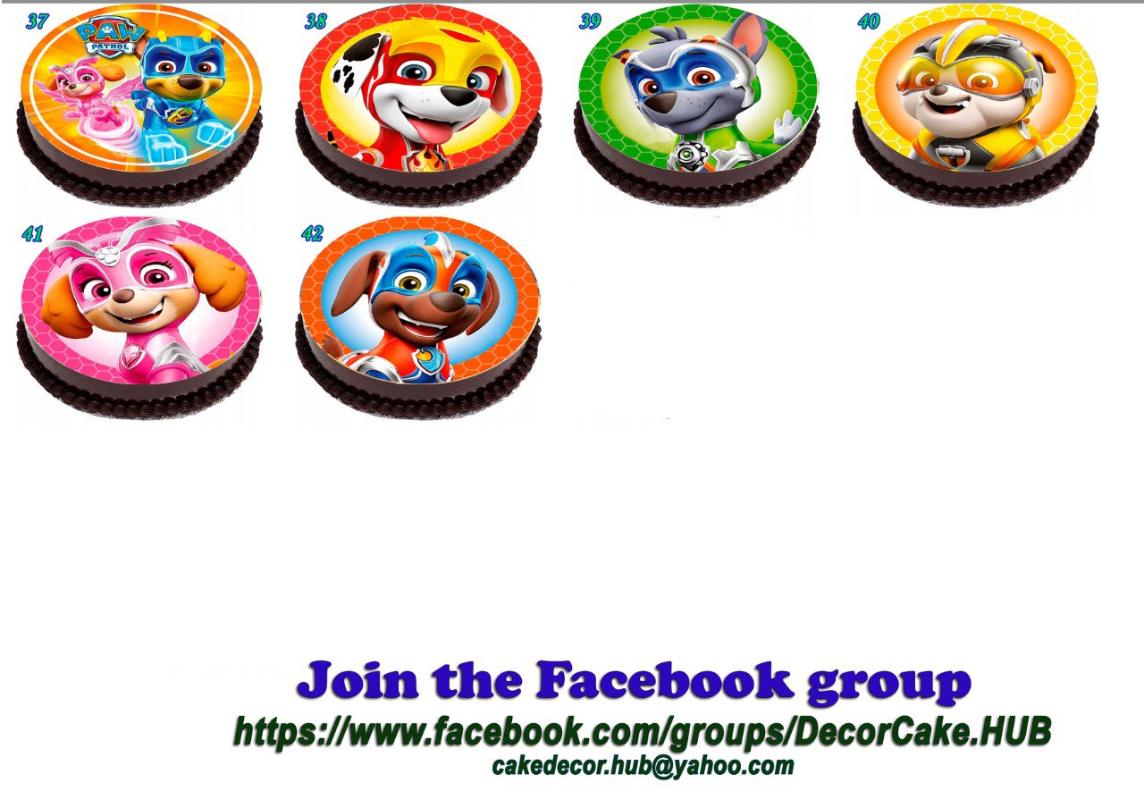 PAW PATROL Edible Party Cake topper image Decoration - photo 4
