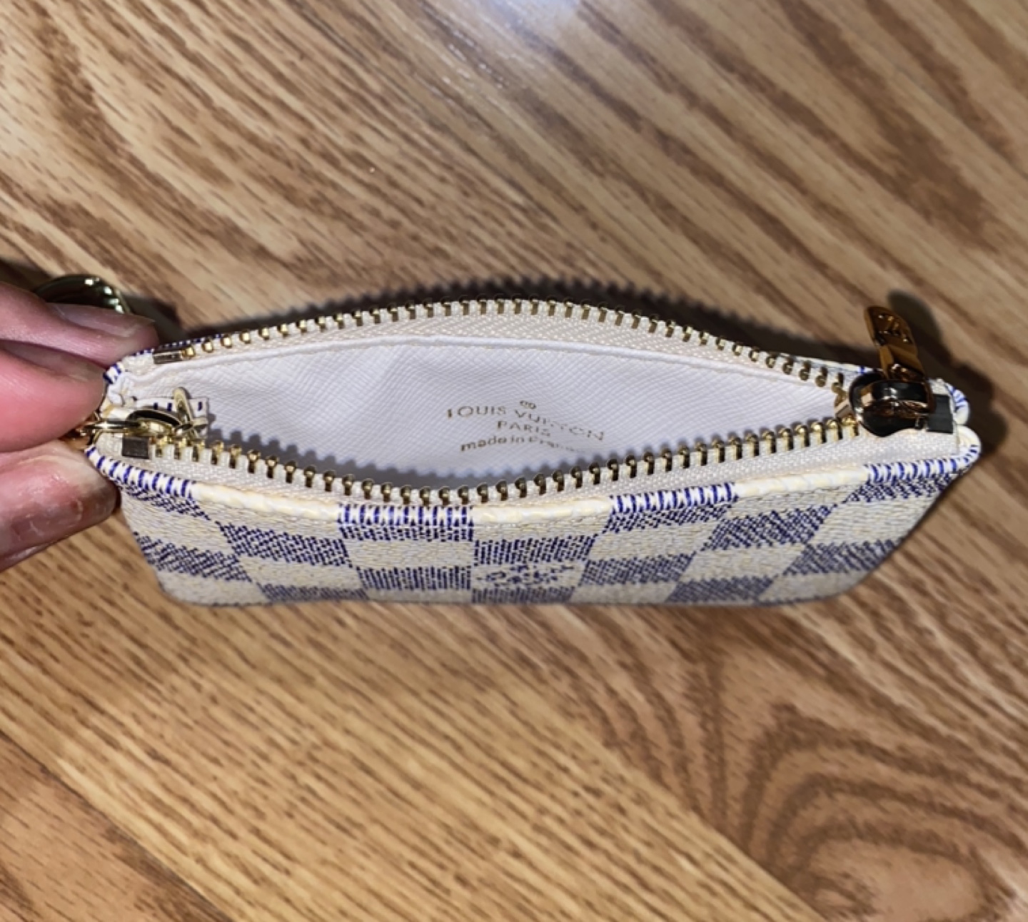 Faux Damier Azur Key Pouch - photo 3
