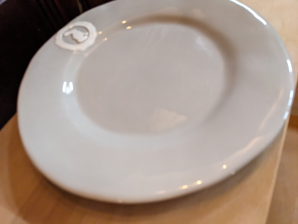 Anthropologie Rabbit dinner & side plate set of 2 image indicator(2)