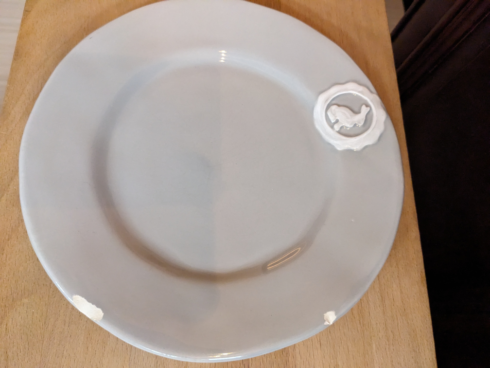 Anthropologie Rabbit dinner & side plate set of 2 image indicator(7)