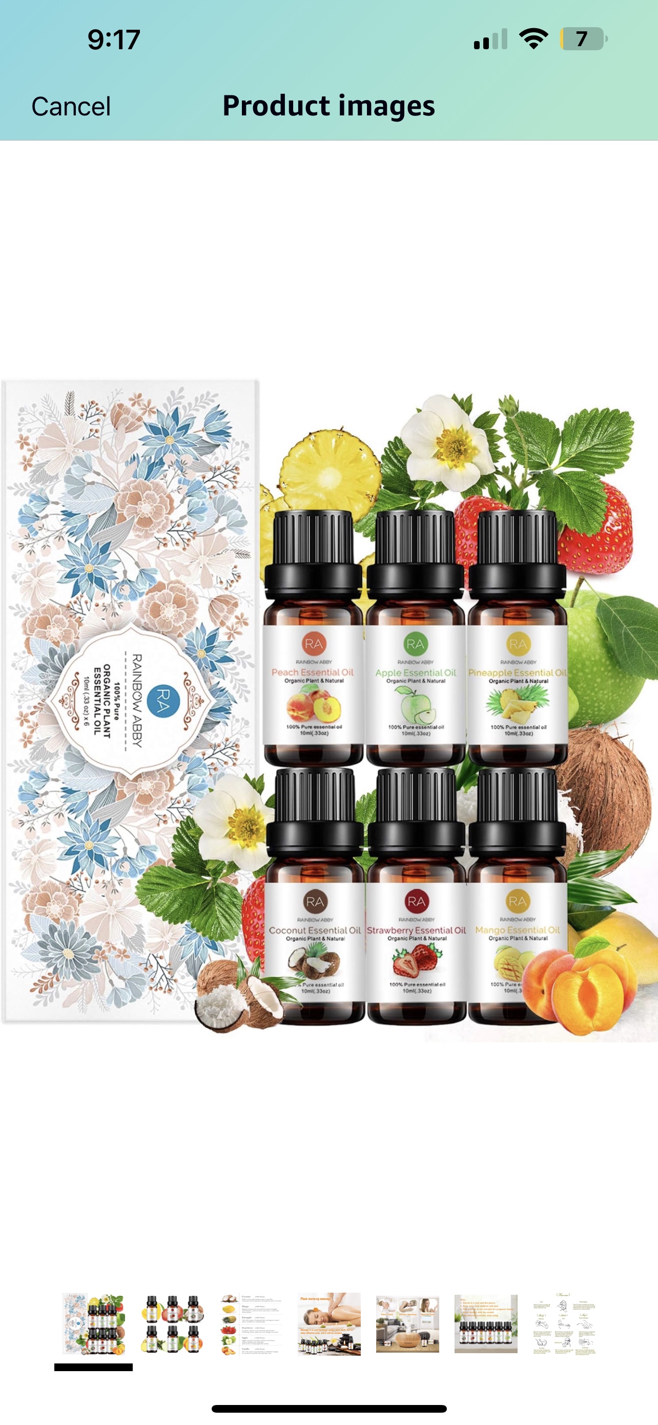 RAINBOW ABBY 6-PACK Fruit Essential Oils fruit flavor, 6x10ML - photo 2