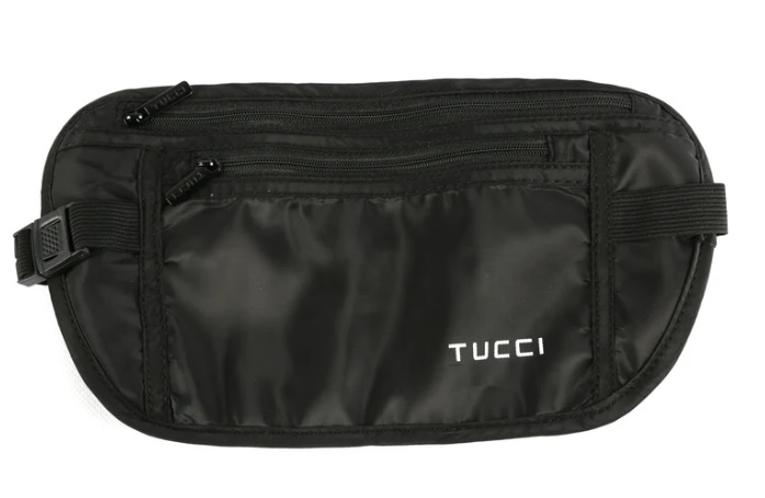 Light Weight RFID Cross Body Belt Travel Passport Pouch Bag image indicator(4)