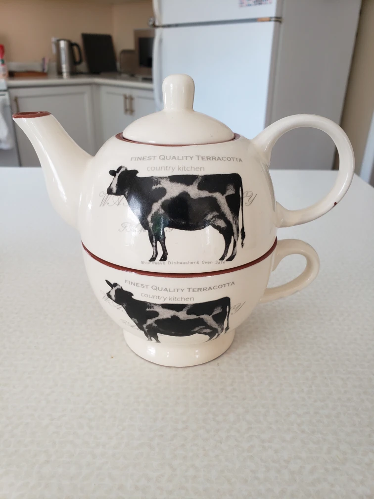 Terracotta Teapot Set + Salt & Pepper Shaker