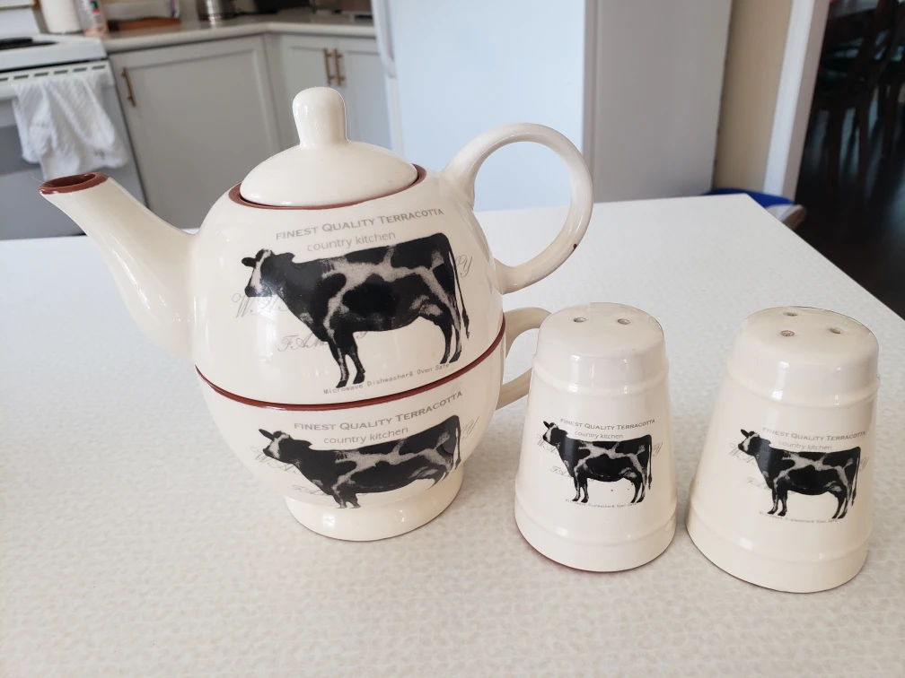 Terracotta Teapot Set + Salt & Pepper Shaker - photo 3