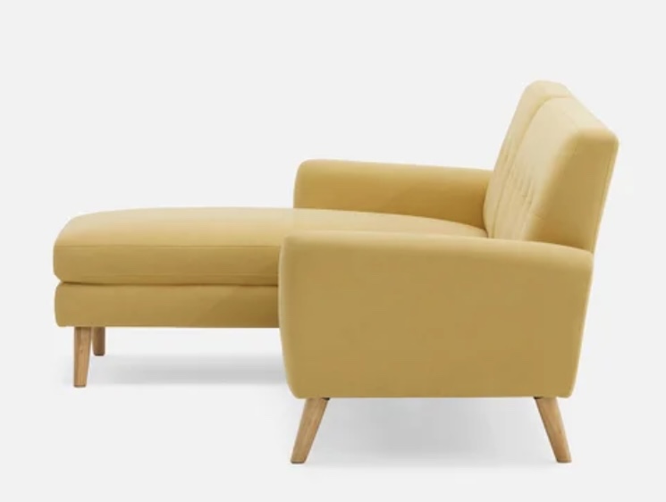 Yellow Sofa | Left-Facing Sectional | Fany Structube - photo 3