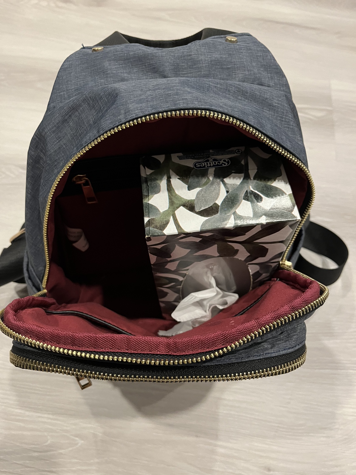 Naturalizer navy fabric backpack image indicator(4)