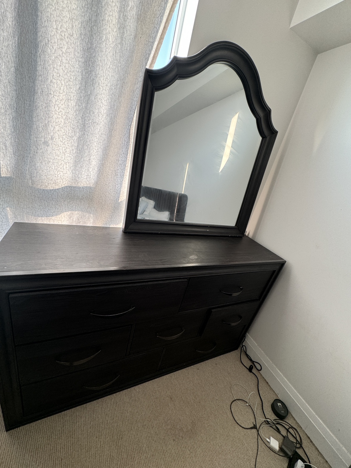 Dresser with mirror