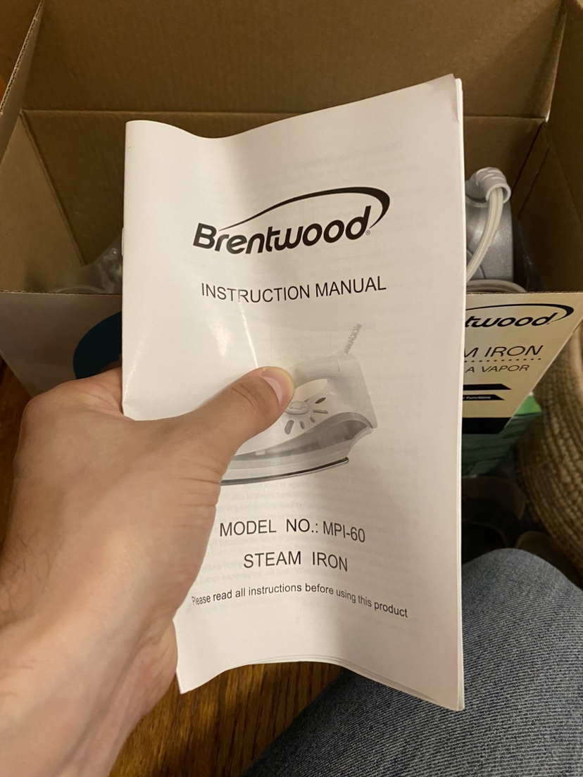 Steam Iron, never used image indicator(2)