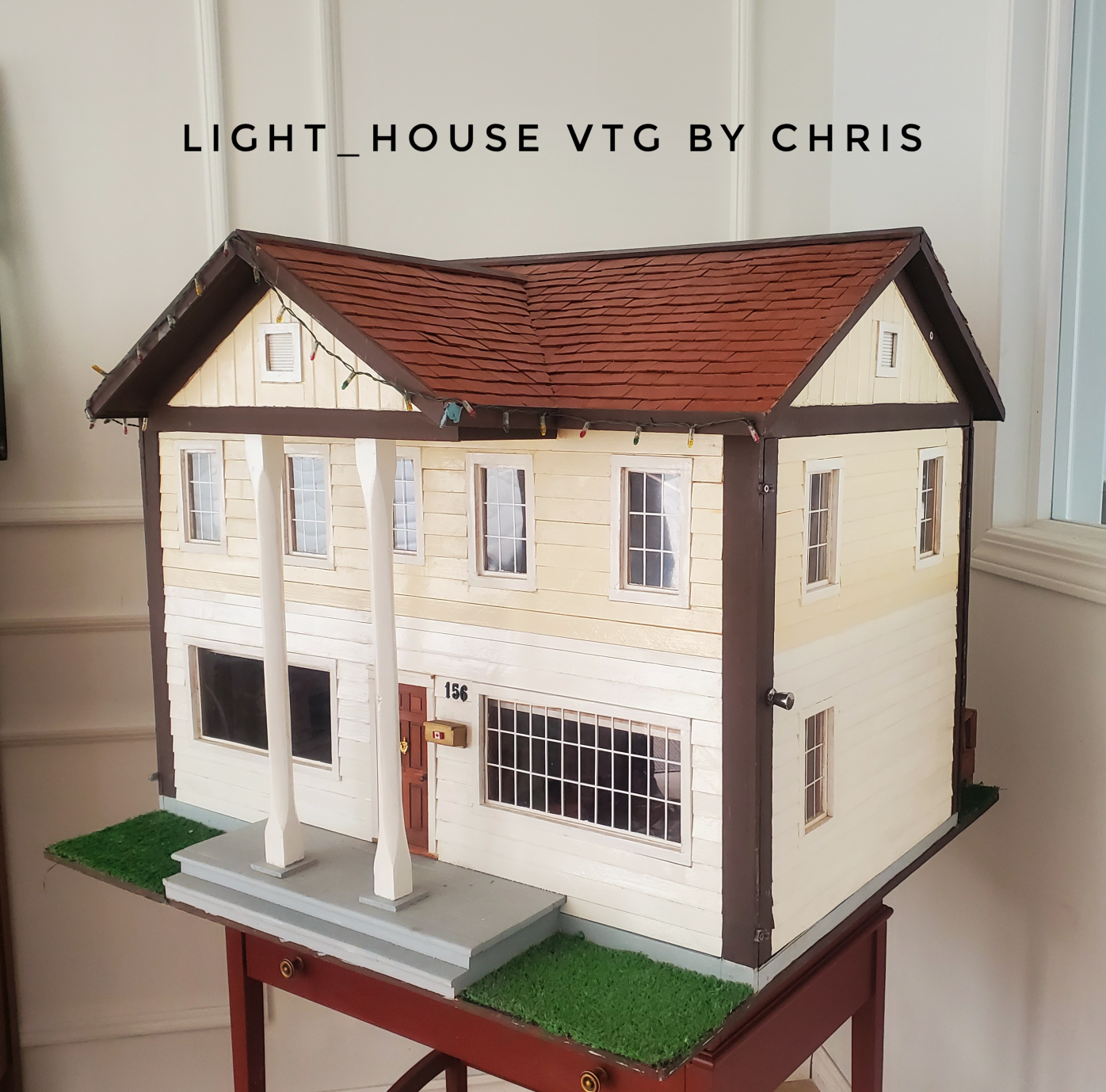 Exquisite Handmade Dollhouse: A Unique Vintage Treasure