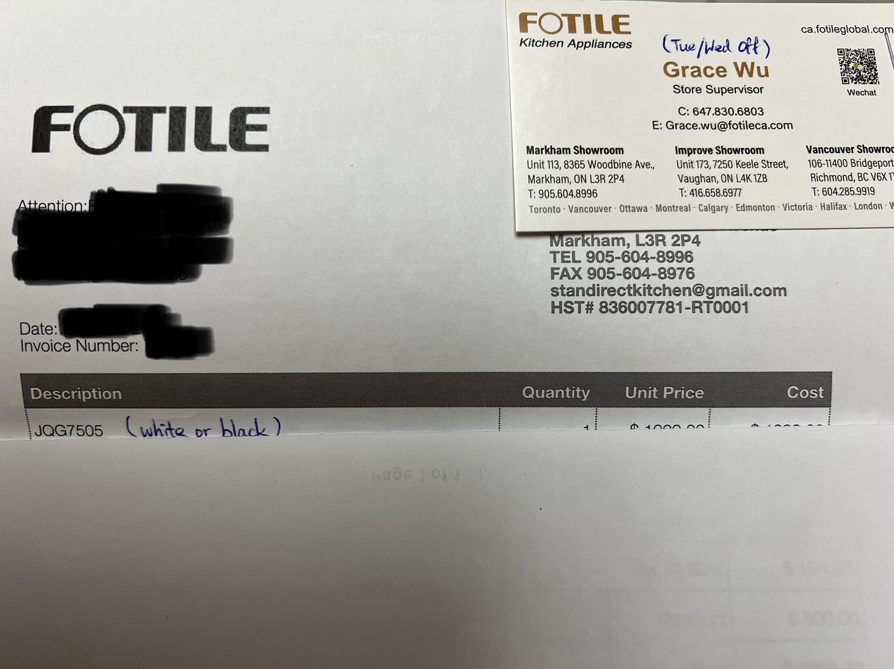 Fotile JQG7505 Range Hood gift certificate - photo 2