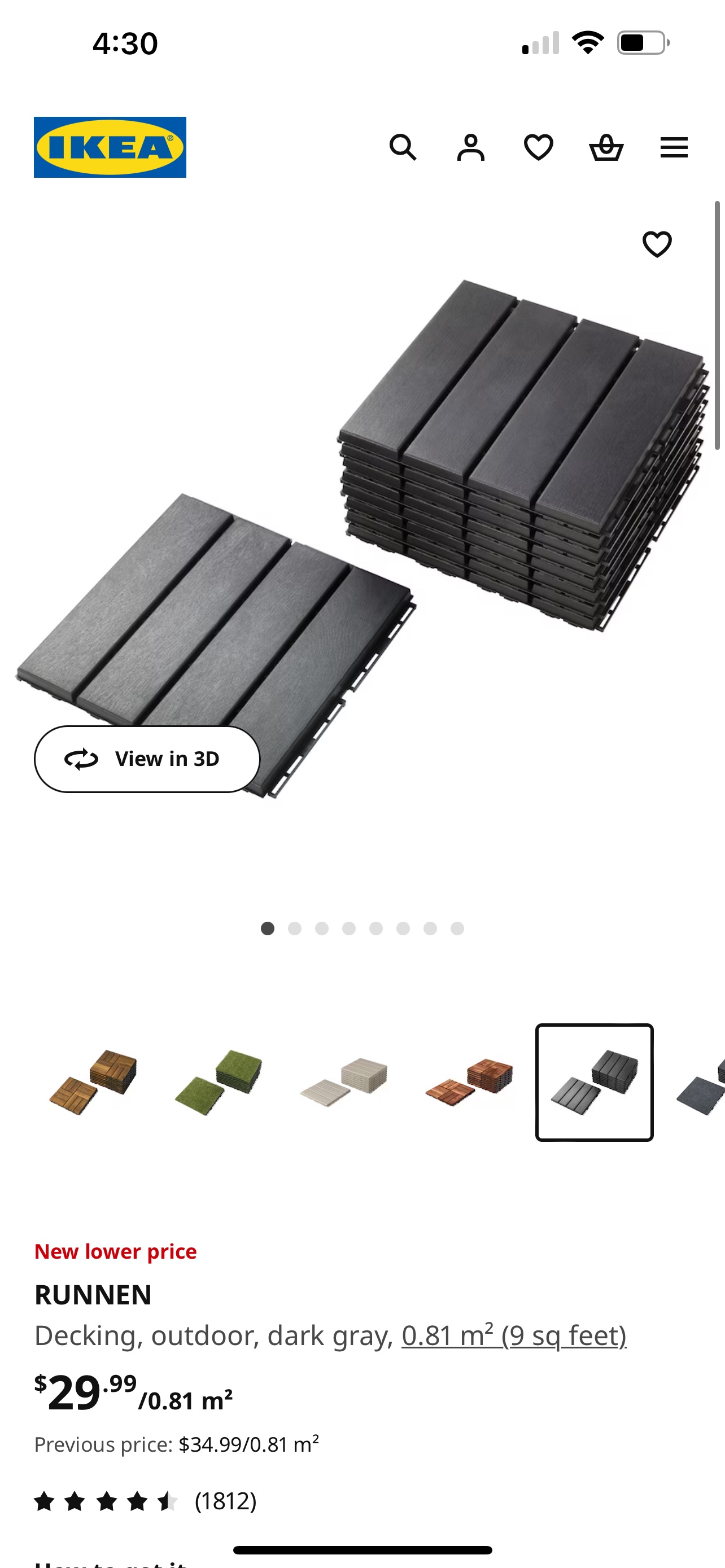 Ikea Deck Tiles - photo 2