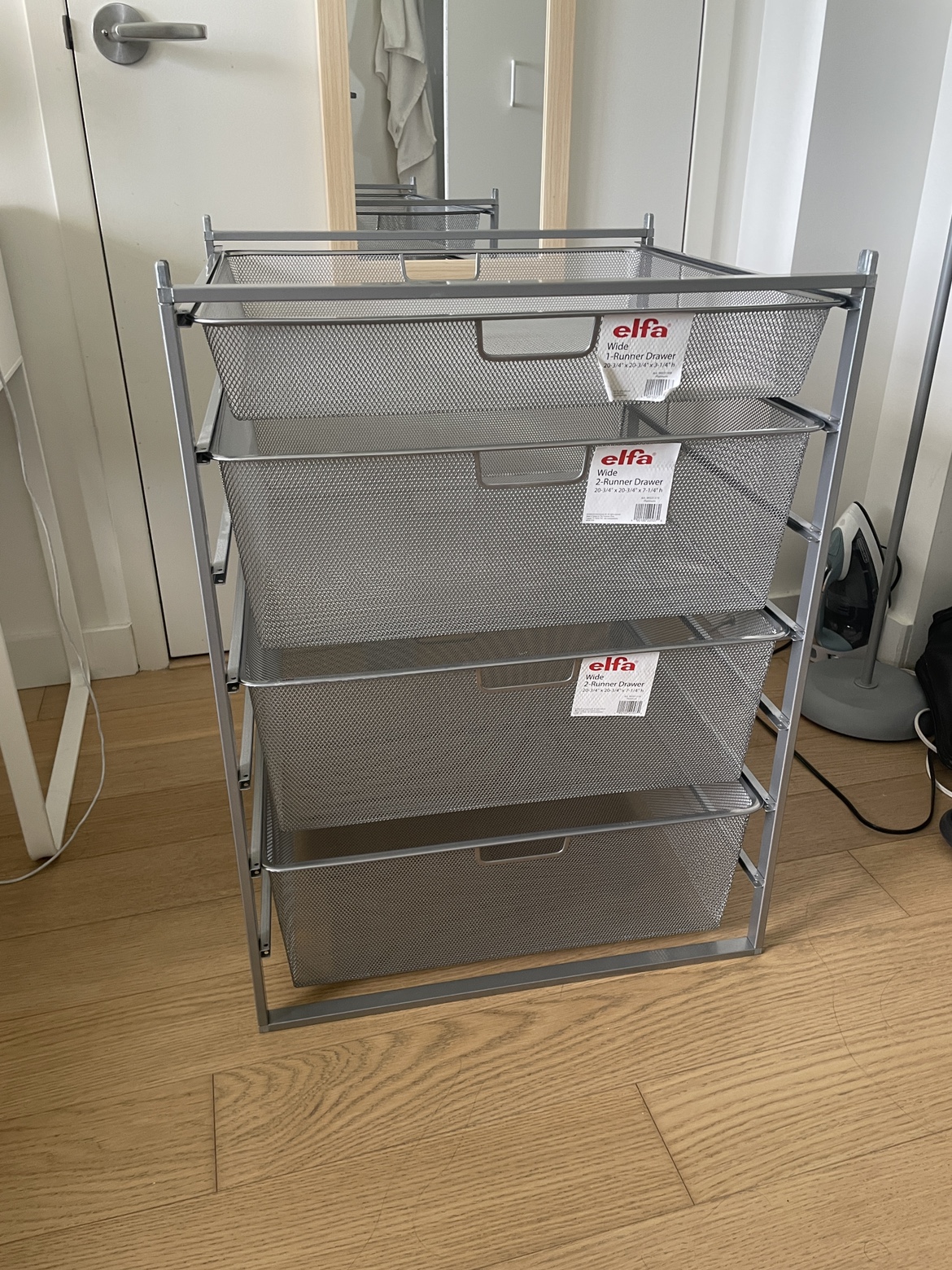 Elfa storage drawers