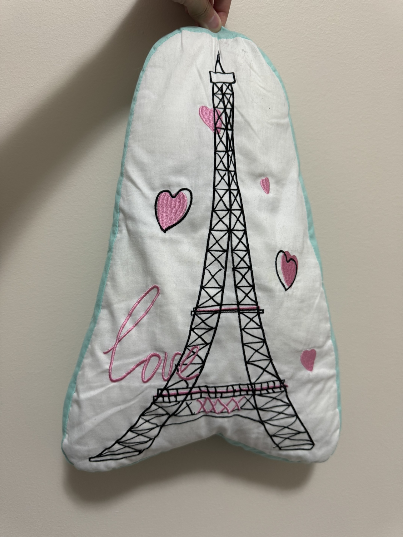 Cute Eiffel Tower Pillow thumbnail