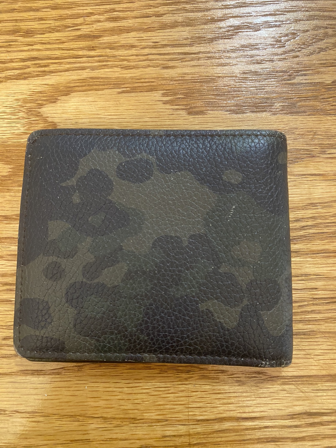 Burberry camo wallet
