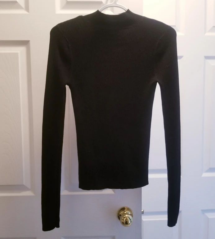 EXPRESS Black Choker Sweater image indicator(3)