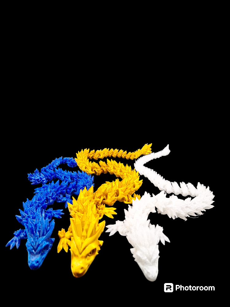 Fidget 3 D printed dragons tower & eggs thumbnail