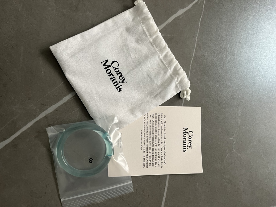 Corey Moranis lucite bracelet image indicator(2)