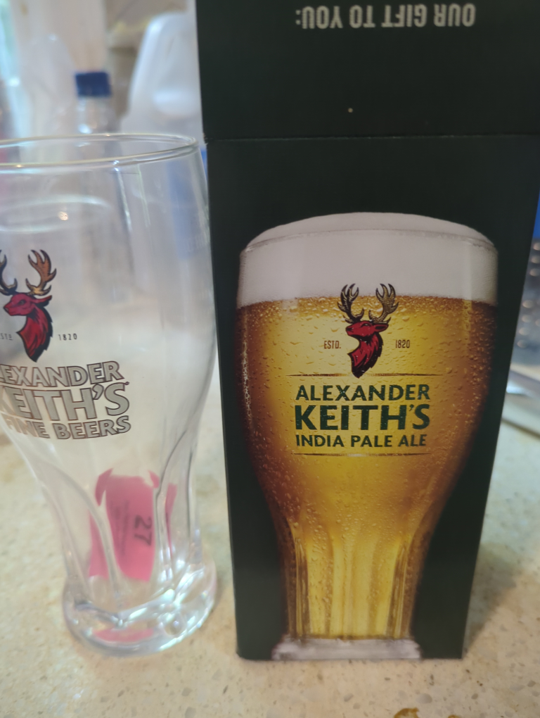 alexanders Keith's beer glass #freecycle thumbnail