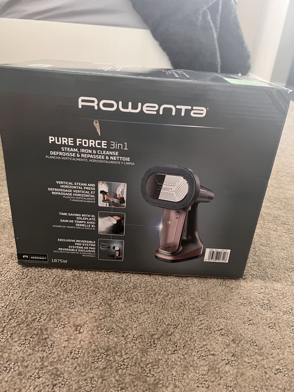 Rowenta PURE FORCE 3in1 STEAM, IRON & CLEANSE