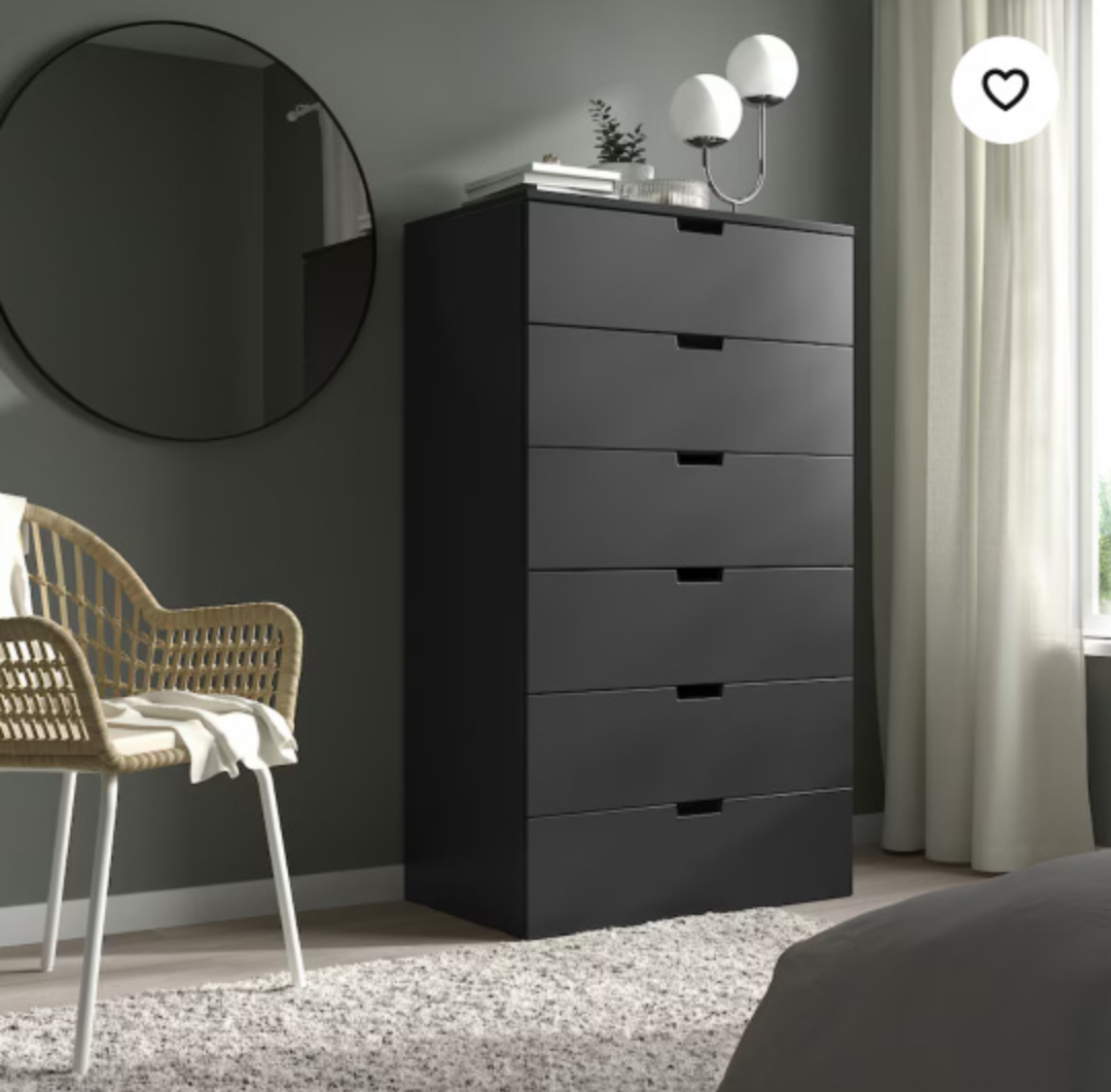 nordli ikea chest of 6 drawers