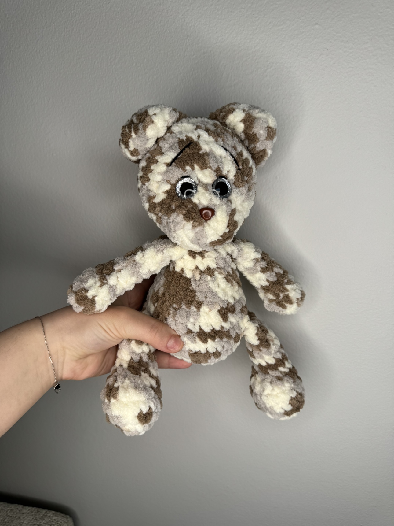 Handmade crocheted bear