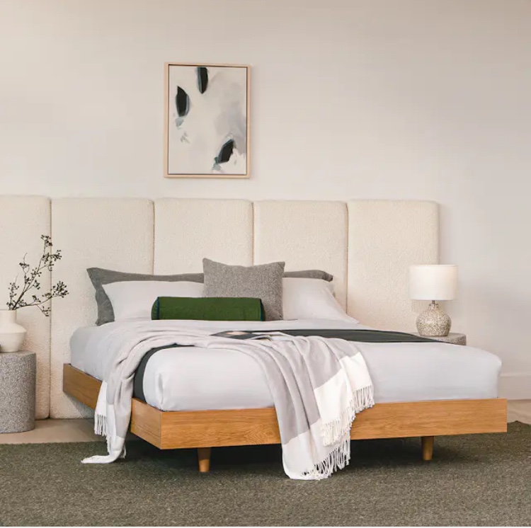Light Oak Queen Bed Frame from Article