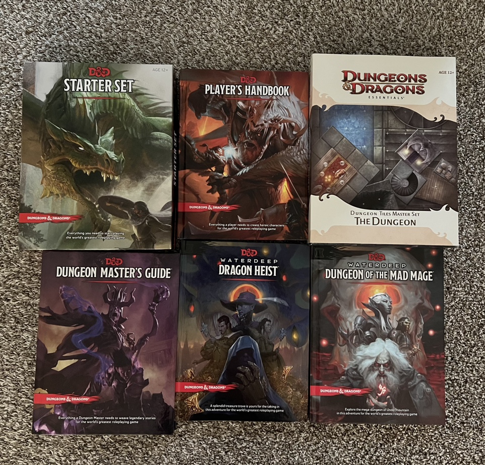 Dungeons and Dragons books
